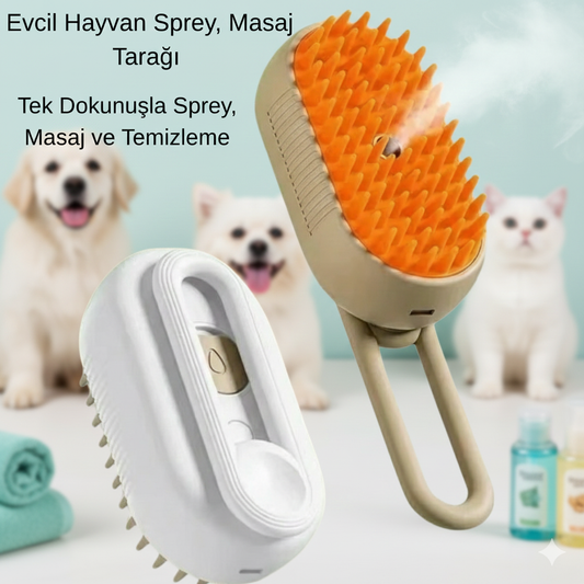 Evcil Hayvanlara Masaj ve Temizlik Tarağı